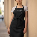 Search for black calligraphy aprons Trendy