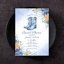 Search for western boots bridal shower invitations Floral