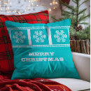 Search for aqua christmas cushions Snow