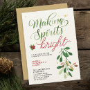 Search for making spirits bright invitations Red and green