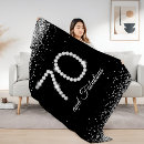 Search for silver glitter blankets Black and white