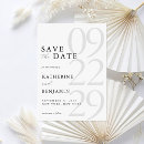 Search for black and white wedding save the dates Minimalist