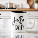 Search for hello lovely mugs Girly