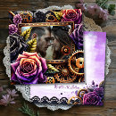 Search for purple gothic wedding invitations Black and purple