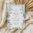 Search for hydrangea save the dates Blue and white