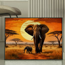 Search for african sunset art Savanna