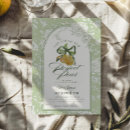 Search for fruit bridal shower invitations Sage green
