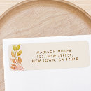 Search for fall floral return address labels Botanical