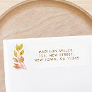 Search for rust return address labels Watercolor