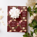 Search for burgundy floral wrapping paper Chic