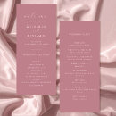 Search for dusty rose wedding programmes Simple