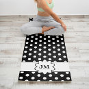 Search for black and white yoga mats Initials