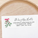 Search for red ribbon return address labels Greenery