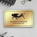 Search for underwater business cards Scuba diving instructor