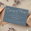 Search for slate blue wedding invitations Minimalist