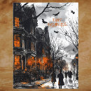 Search for vintage happy halloween postcards Watercolor