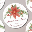 Search for watercolor poinsettia stickers Script