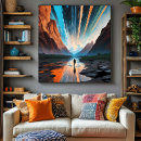 Search for celestial light posters Reflection