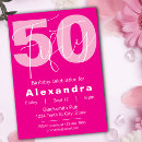 Search for happy 50th invitations Typography