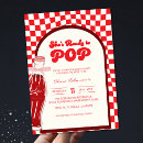 Search for shes about to pop baby shower invitations Retro