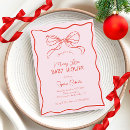 Search for vintage christmas invitations Pink and red