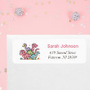 Search for girl return address labels Girls birthday party