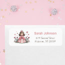 Search for princess return address labels Cute