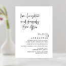 Search for love laughter happily ever after invitations Black and white
