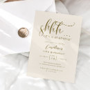 Search for cream birthday invitations Typography