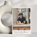 Search for senior photo invitations Black and white
