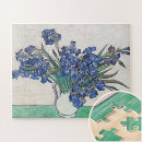 Search for famous flower paintings puzzles Vincent van gogh
