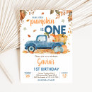 Search for little blue truck birthday invitations Fall