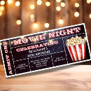 Search for movie ticket birthday invitations Backyard movie night