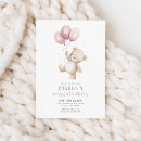 Search for pink 1st birthday invitations For her