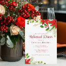 Search for christmas rehearsal dinner invitations Greenery