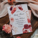 Search for marsala baby shower invitations Bohemian