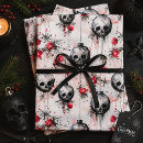 Search for creepmas wrapping paper Gothic christmas
