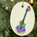 Search for psychedelic christmas tree decorations Guitar