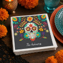 Search for sugar skull napkins Mexican fiesta