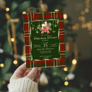 Search for plaid christmas invitations Retro
