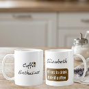 Search for love caffeine mugs White
