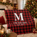 Search for farmhouse christmas blankets Winter ski cabin
