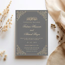 Search for charcoal invitations Vintage