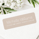 Search for surname return address labels Contemporary modern minimalist design