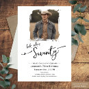 Search for look whos 70 invitations Black and white