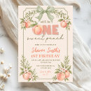 Search for peach and green birthday invitations For kids