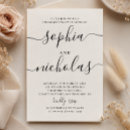 Search for calligraphy engagement party invitations Minimalist