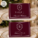 Search for burgundy place cards Old money