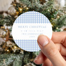 Search for blue gingham stickers Retro