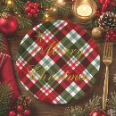 Search for plaid christmas plates Elegant